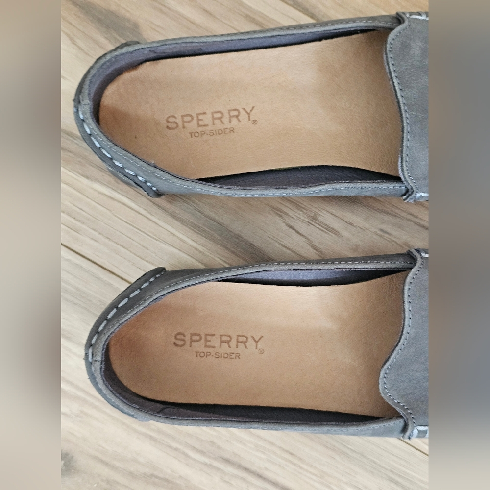 Sperry Loafers Boat Shoes Grey  Womens Size 7 NEW - Picture 8 of 11